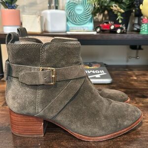 KATE SPADE  POLLY ANKLE SUEDE BOOTS SIZE 7.5